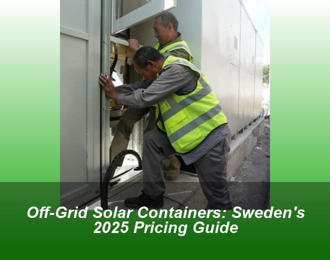 Off-Grid Solar Containers: Sweden's 2025 Pricing Guide